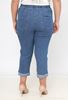 Picture of PLUS SIZE ELASTICATED STRETCH DENIM THREE QUARTER